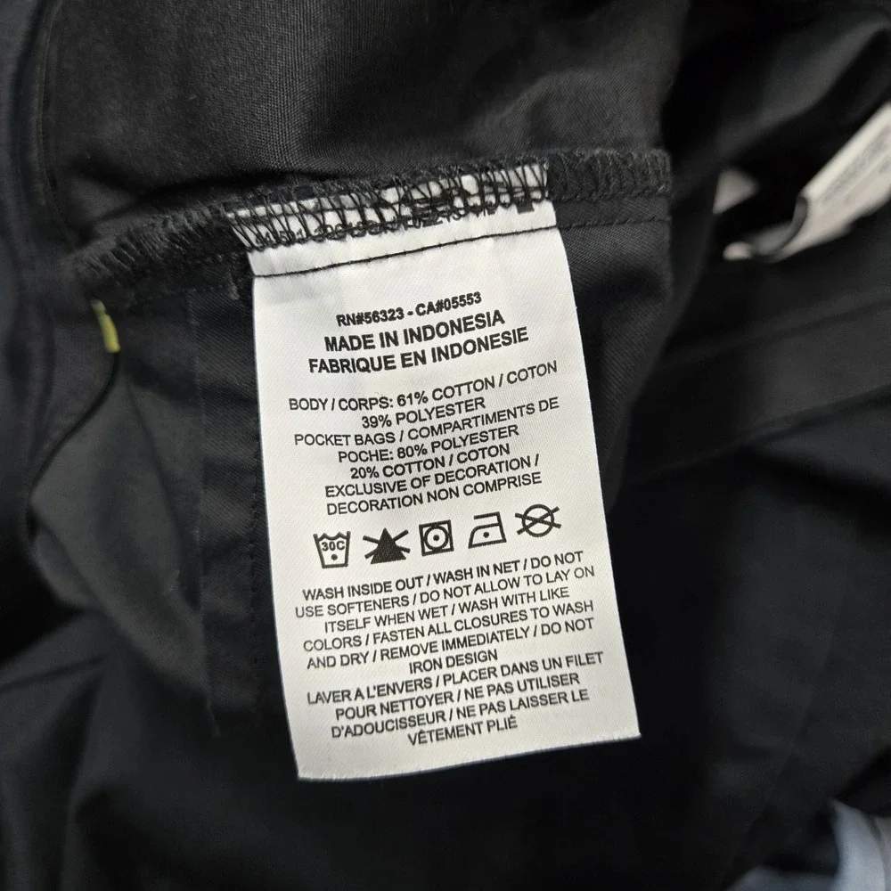 Nike Men Activewear Pants 34 Black Woven Unlined Essential Crop 25